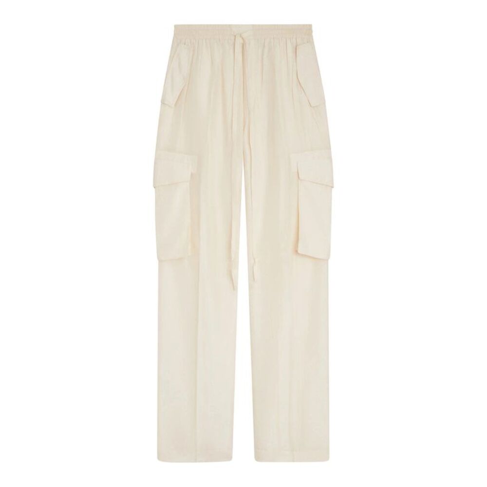 Phoebe Philo Women Silk Cargo Pants